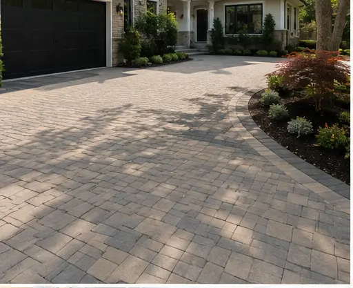 Brick paver driveway installation in Dover, Kent County Delaware